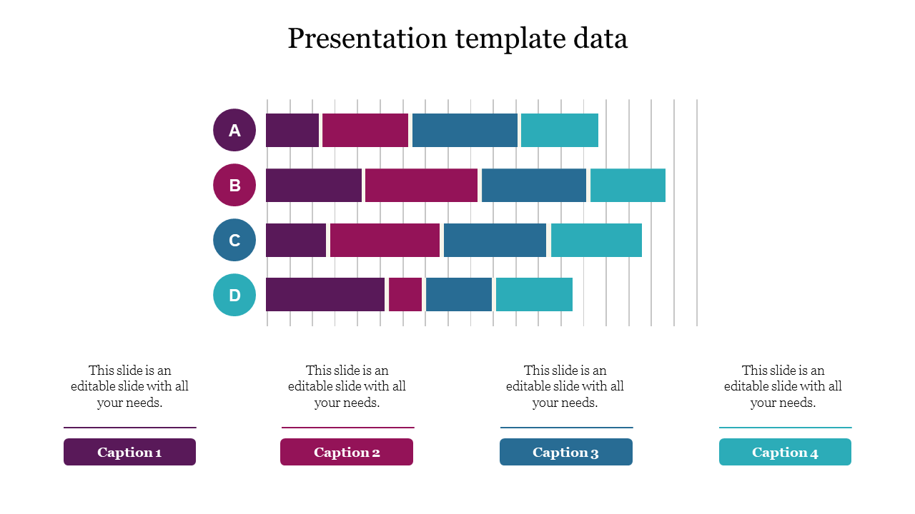 Best Presentation Template Data Slides With Four Nodes